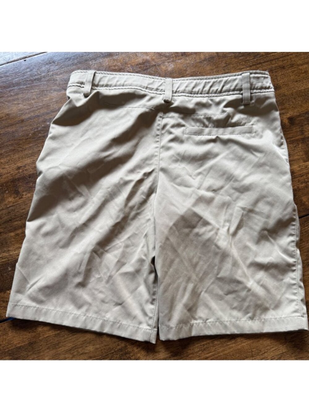 Boys Under Armour Tan Chino Flat Front Casual Shorts Youth Large - Picture 2 of 4